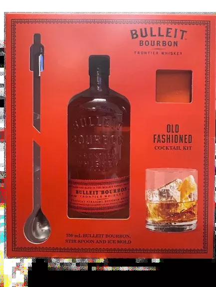 Bulleit Bourbon Gift Set with Ice Mold & Spoon