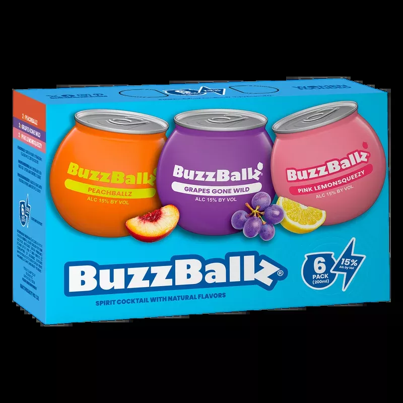 BuzzBallz Assorted Party Pack 6pk