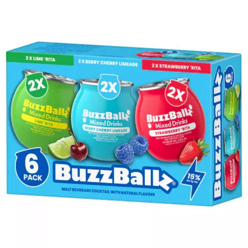 BuzzBallz Lime ‘Rita and Strawberry ‘Rita 6pk