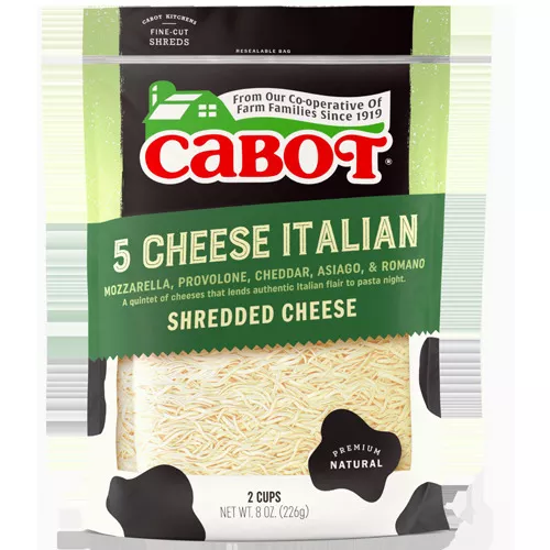 • Cabot 5 Cheese Italian Shred