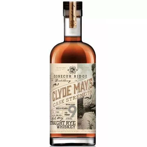 Clyde May’s Releases a 9-Year-Old Cask Strength Straight Rye Whiskey 750ML