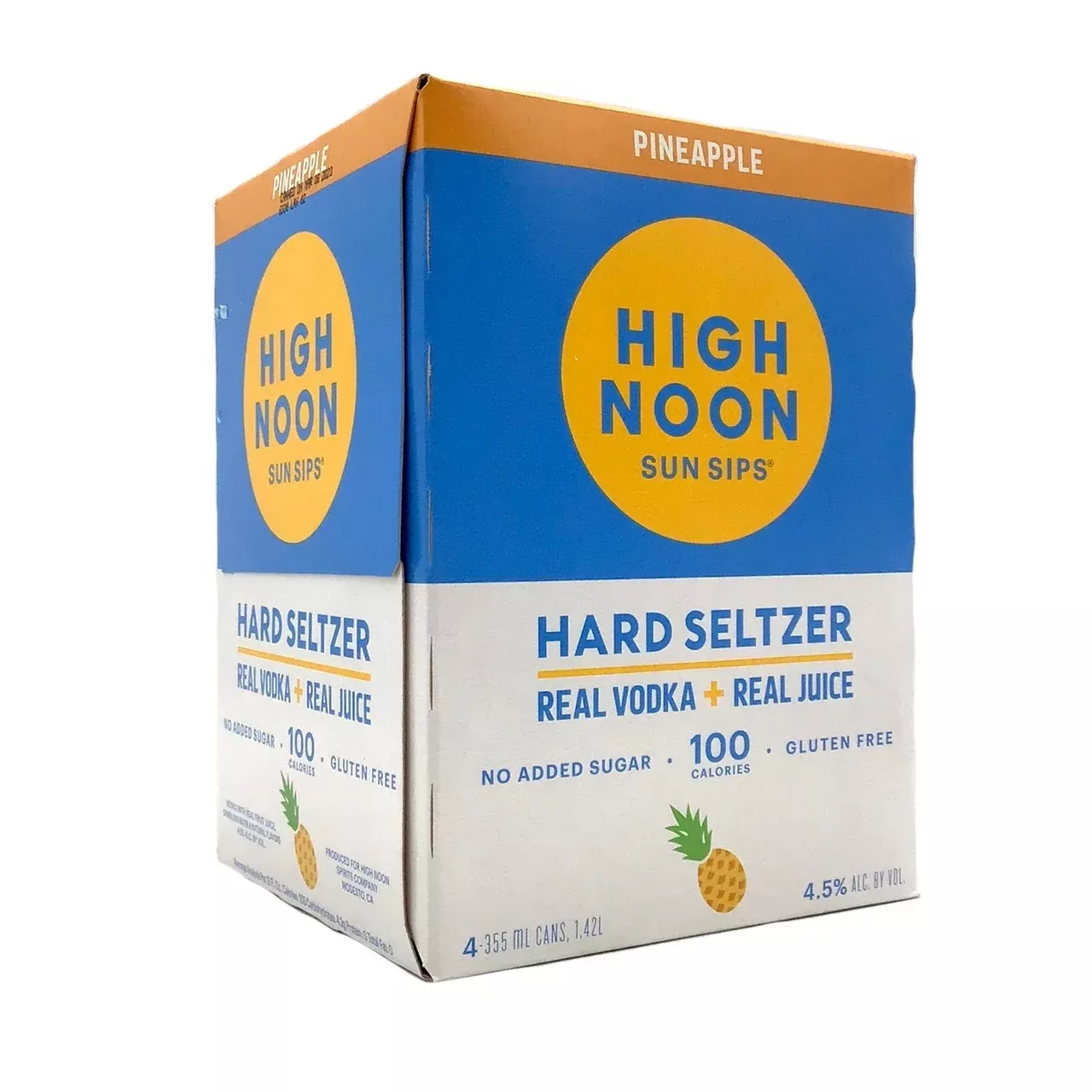 High Noon Sun Sips Pineapple Vodka & Soda 4pk