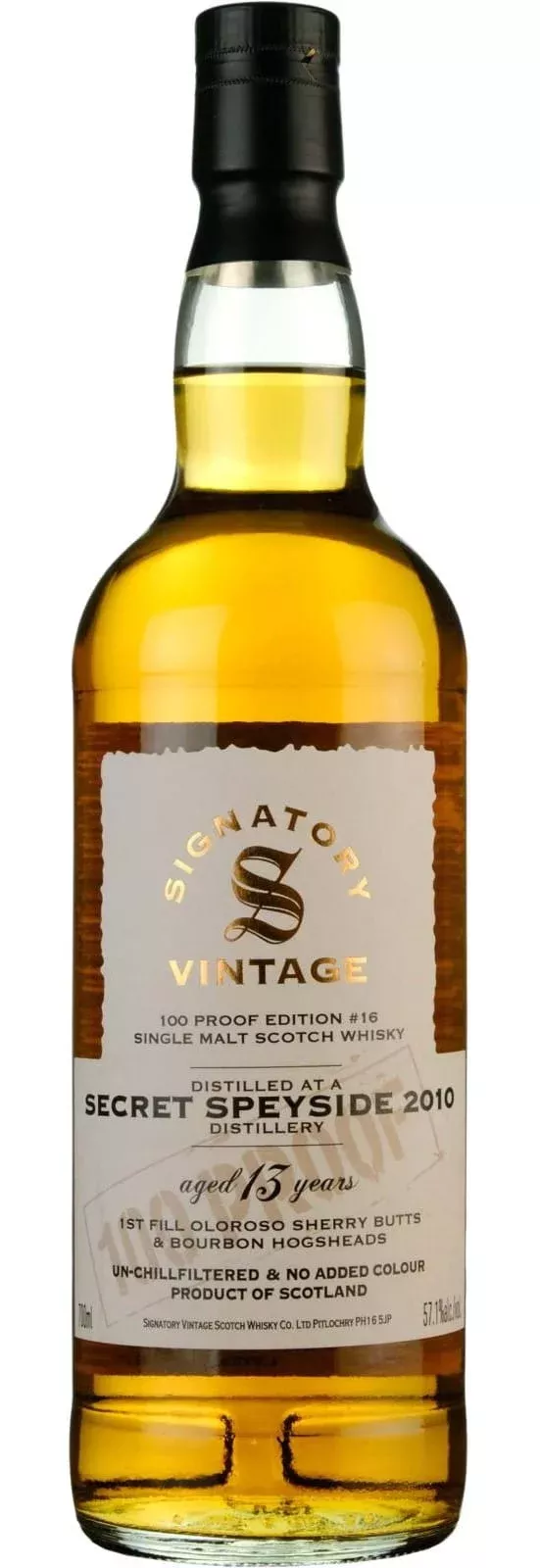 Signatory Speyside Malt 13 Year Old 100 Proof