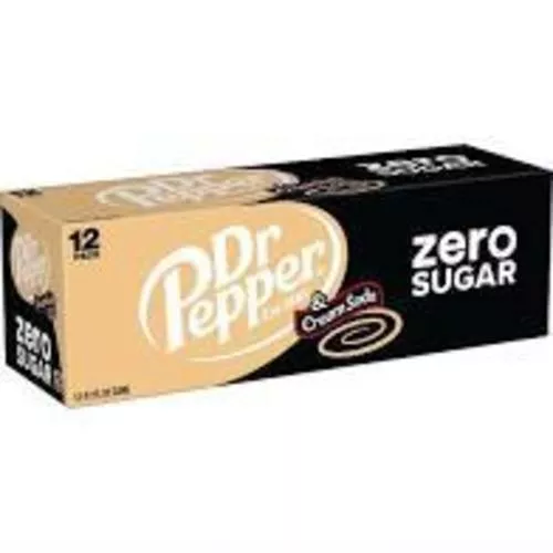 Zero Sugar Cream Soda 12 oz 12 Pack