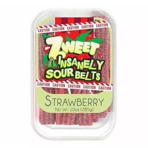 Zweet Sour Strawberry Candy Belts Tub